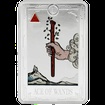 Stříbrná mince Tarotové karty (Malá arkána) - Ace of Wands 1 Oz 2026 Color PROOF (3.)