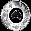 Stříbrná mince 1 Oz Great Southern Land 2026 Nocturnal Matrix Opal PROOF
