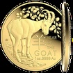 Zlat� mince Lun�rn� s�rie Year of the Goat (Rok kozy) 1 Oz 2027 Dome PROOF (Lunar RAM)