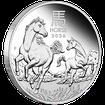 Lunární série III. - stříbrná mince Year of the Horse (Rok koně) 2 Oz 2026 PROOF