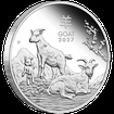 Lunární série III. - stříbrná mince Year of the Goat (Rok kozy) 2 Oz 2027 PROOF