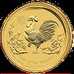 Lunární série II. - zlatá mince 15 AUD Year of the Rooster (Rok kohouta) 1/10 Oz 2017