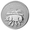 Lunární série - stříbrná mince 2 Pounds Year of the Pig (Rok vepře) 1 Oz 2019 (Royal Mint)