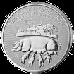 Lunární série - stříbrná mince 2 Pounds Year of the Pig (Rok vepře) 1 Oz 2019 (Royal Mint)