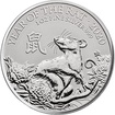 Lunární série - stříbrná mince 2 Pounds Year of the Rat (Rok krysy) 1 Oz 2020 (Royal Mint)
