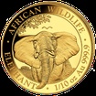 Zlat mince 100 Schillings Elephant (Slon africk) 1/10 Oz 2021 (African Wildlife Series)