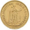 Zlat� mince Desetikoruna Franti�ka Josefa I. Uhersk� ra�ba 1892