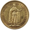 Zlat� mince Desetikoruna Franti�ka Josefa I. Uhersk� ra�ba 1902