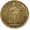 Zlat� mince Desetikoruna Franti�ka Josefa I. Uhersk� ra�ba 1908