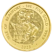 Zlatá investiční mince Yale of Beaufort 1 Oz | Tudor Beasts | 2023