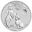 Stříbrná investiční mince Rok Králíka 1 Oz | Lunar III | 2023