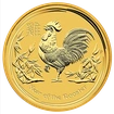 Zlatá investiční mince Rok Kohouta 10 Oz | Lunar II | 2017