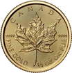 Zlatá investiční mince Maple Leaf 1/4 Oz