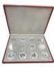 Sada 12 stříbrných mincí Lunární série II | 1 Oz | 2008-2019