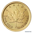 Zlat� investi�n� mince 1/20 Oz 1 CAD Maple Leaf