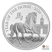 Stříbrná mince 1 Oz Rok koně UK proof