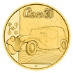 Zlatá půluncová medaile Osobní automobil Aero 30 proof číslováno