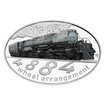 Stříbrná mince Slavné parní lokomotivy - Big Boy proof
