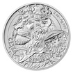 Stříbrná 2oz investiční mince Český lev 2025 stand