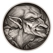 Stříbrná mince Mytologické postavy - Goblin stand