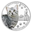 Stříbrná mince Plemena koček - Egyptská mau proof