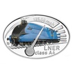Stříbrná mince Slavné parní lokomotivy - LNER řada A4 kolor proof