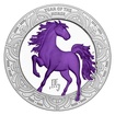 Stříbrná mince Rok koně 2026 metalický kolor proof