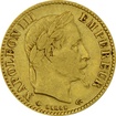 Zlatá mince 10 Franků Francie Napoleon s věncem