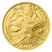 Zlatá 1/4oz investiční mince Český lev 2025 stand