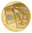 Zlat� 1oz investi�n� mince �esk� lev 2026 s hologramem proof
