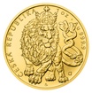 Zlatá 1oz investiční mince Český lev 2026 stand