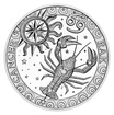 Stříbrná medaile Znamení zvěrokruhu Rak proof