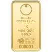 Zlatý slitek 1 g Münze Österreich