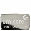 Stříbrný investiční slitek Umicore 31,1 g (1 Oz)