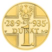 Zlat� 1-duk�t sv. V�clava se zlat�m certifik�tem - ak. mal. Vladim�r Pavlica proof
