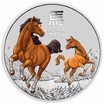 Stříbrná mince 1/2 Oz Lunar Series III Year of the Horse 2026 Kolorováno