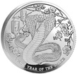 Stříbrná mince 1 Oz Pitcairn Island Lunar Year of the Snake 2025