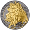 Stříbrná mince 1 Oz Český lev 2021 Zlaceno + Ruthenium