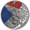 Stříbrná mince 1 Oz Český Lev 2024 Černá platina + Diamond effect