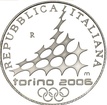 Stříbrná mince 5 EURO 2006 Winter Olympics Ski Jumping Proof - 2005