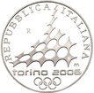 Stříbrná mince 5 EURO 2006 Winter Olympics Cross-Country Skiing Proof - 2005