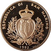 Zlatá mince 1/2 Oz San Marino 5 Scudi "Cooperation and Customs Union Agreement with the CEE" 1992