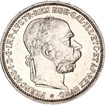 Stříbrná mince 1 Crown1 / 1 Krone Francis Joseph I. různé roky