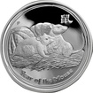 Stříbrná mince 1 Oz Lunar Series II Year of the Mouse 2008