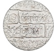 Stříbrná mince 10 Markkaa President Paasikivi - 1970