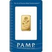 Zlatý slitek 10 g PAMP Růže