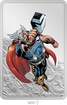 Stříbrná mince ve tvaru slitku 1 Oz Marvel Thor 2023 Kolorováno