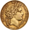Zlat� mince 20 Frank Francie Ceres r�zn� roky (1848-1852)