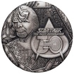 Stříbrná mince 2 Oz Star Trek: The Next Generation 30th Anniversary Worf 2017