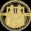 Zlatá mince 1 Oz Příchod věrozvěstů Konstantina a Metoděje 2013 Proof